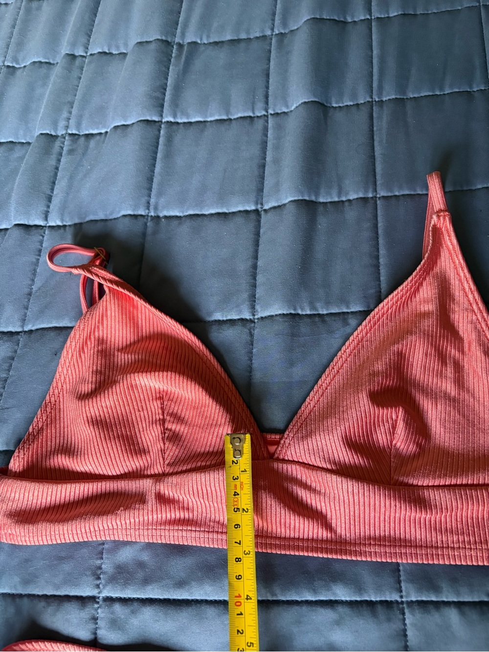 Vince Pink Ribbed Bikini Set - Picture 5 of 8